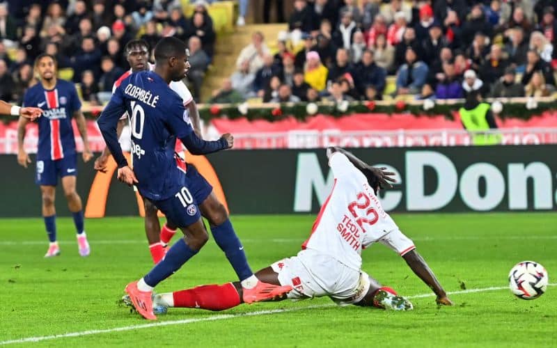 Hiệp 2: Monaco vùng lên, Dembélé tỏa sáng cứu PSG